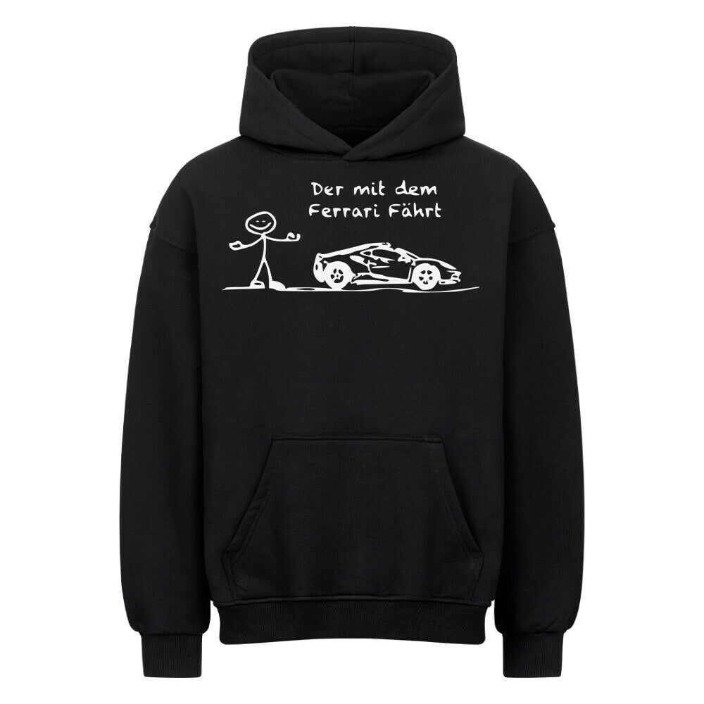Der Ferrari fährt Oversized Hoodie