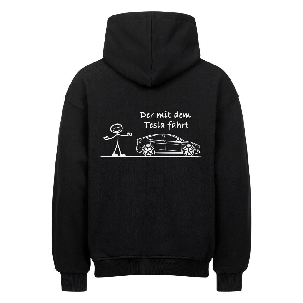 Der Tesla fährt Oversized Hoodie