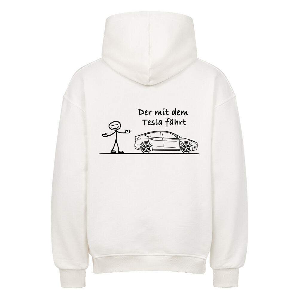 Der Tesla fährt Oversized Hoodie