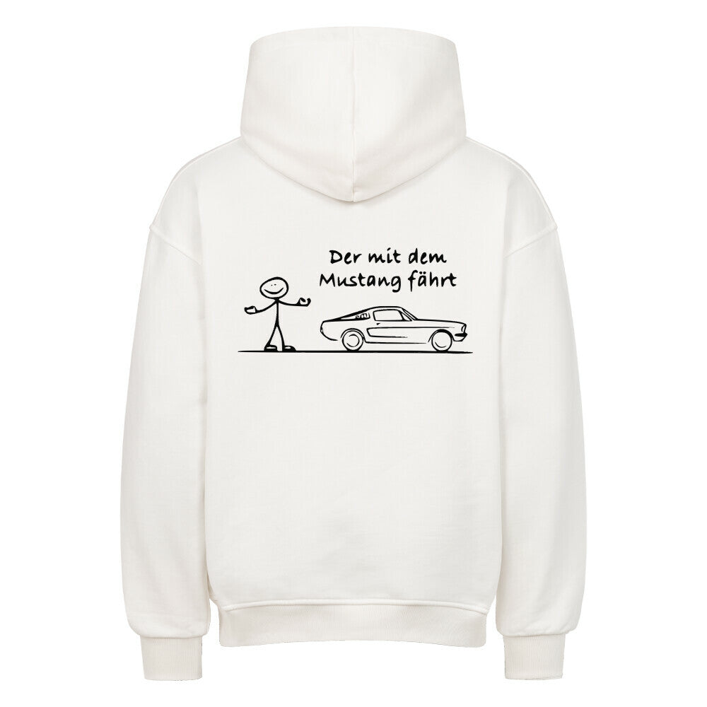 Der Mustang fährt Backprint Hoodie